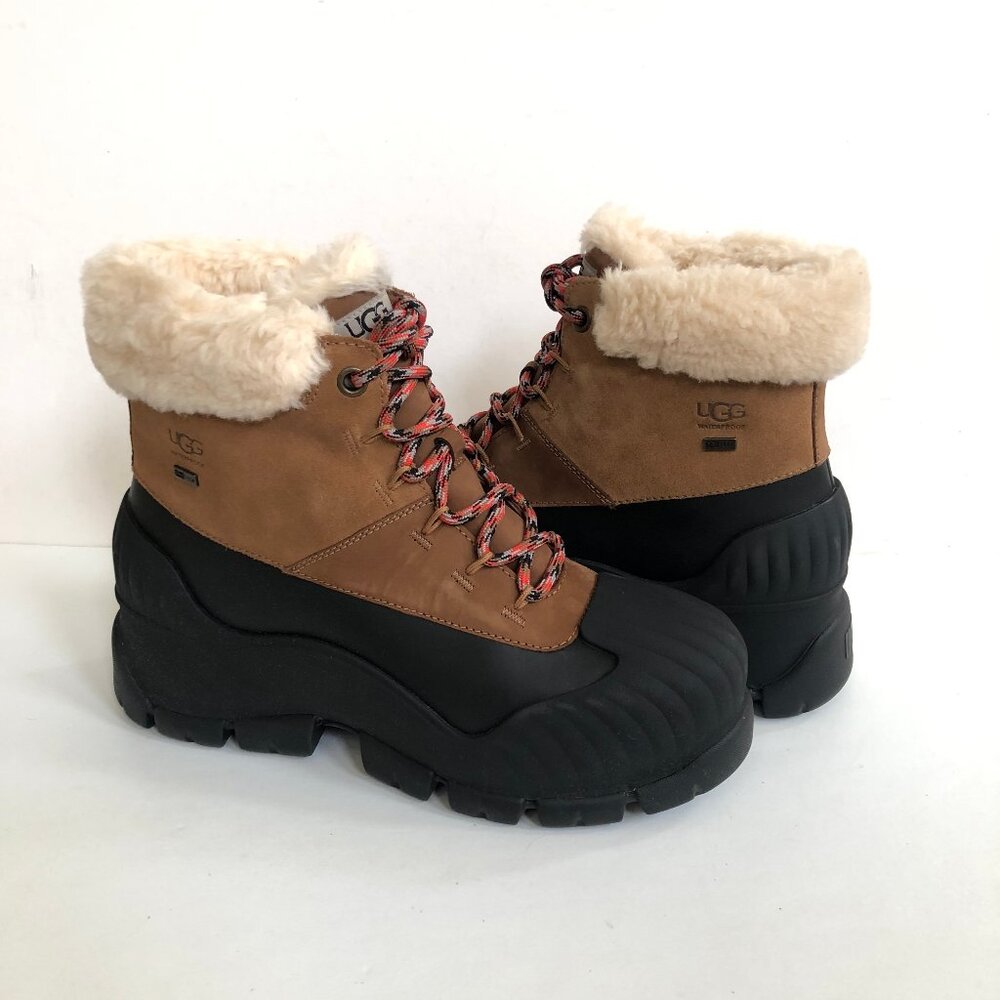 UGG ADIROAM HIKER SHORT CHESTNUT WATERPROOF SHEARLING LINED Boots